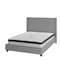 Flash Furniture Full Size Lt Gray Fabric Platform Bed & Mattress HG-BM10-42-GG - alternate 2